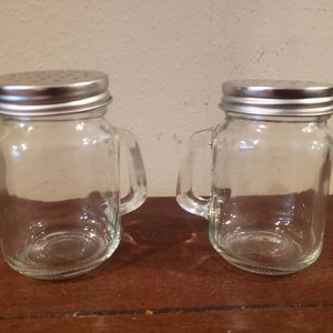 Mason jar salt and pepper shakers